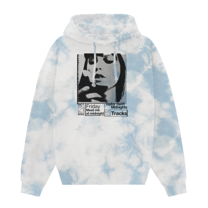 Taylor Swift Midnights Blue Tie Dye Hoodie – Official Store
